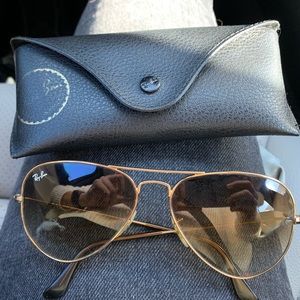 Authentic Brown Gradient Aviator Ray-Bans
